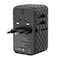 Powerology GaN 170W Universal Charger, 2500W Rated Power, 4 Ports (USB-A1, USB-C1, USB-C2, USB-C3), Fast Charging (0% to 60% in 35 Minutes), GaN Technology, Wide Compatibility, Spare Fuse Included