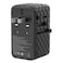 Powerology GaN 170W Universal Charger, 2500W Rated Power, 4 Ports (USB-A1, USB-C1, USB-C2, USB-C3), Fast Charging (0% to 60% in 35 Minutes), GaN Technology, Wide Compatibility, Spare Fuse Included