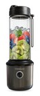 Powerology Press &amp; Refresh Portable Blender 450mL, 126W Motor, 16,500 RPM, 2500mAh Battery, Sharp Steel Blades, Type-C Rechargeable, Leak-Proof &ndash; Black
