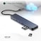محور USB-C من Green Lion 7 في 1، 3 منافذ USB-A، HDMI، منفذ PD، دقة 4K@30Hz، إدخال بطاقة SD و TF، نقل بيانات بسرعة 5 جيجابت في الثانية، طلاء ألمنيوم، طول الكابل 16.7 سم