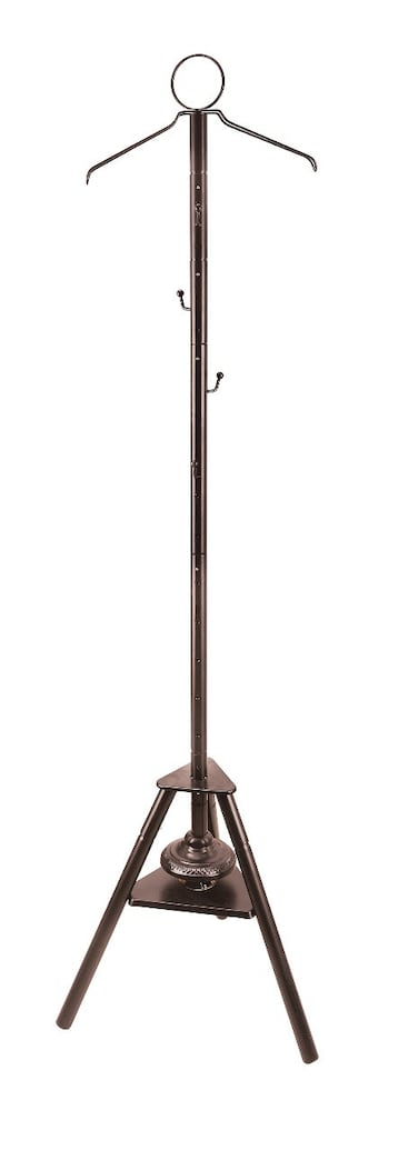 Porodo Lifestyle Clothing Bukhour Incense Burner, Wrinkle Removal and Scenting, Incense Ventilation Holes, Stable Tripod Base, 186CM Height, Versatile Safe Use, Smart Hook Design, Brown
