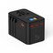 Powerology GaN 75W Universal Charger, USB-C1/C2/C3 Output 70W Max, USB-A 60W Max, Multiple Port Combinations, PPS Support, Rated 2500W, 150+ Countries Compatible, Black
