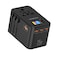 Powerology GaN 75W Universal Charger, USB-C1/C2/C3 Output 70W Max, USB-A 60W Max, Multiple Port Combinations, PPS Support, Rated 2500W, 150+ Countries Compatible, Black
