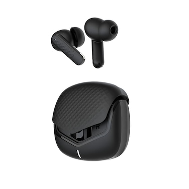 Green Lion Tune X True Wireless Earbuds, 40mAh Earbud Battery, 1.5-2H Charging Time, 30dB Noise Reduction, 500mAh Charging Case, 180H Standby, Type-C Charging Port, IPX5 Waterproof &ndash; Black

