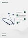 Green Lion Neck X Wireless Neckband, 20Hz-5KHz Frequency, 10mm Driver, 10m Range, 21Hrs Talk Time, 200mAh Battery, IPX3 Waterproof, Bluetooth V5.4, Type-C Charging, Blue
