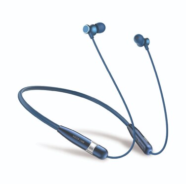 Green Lion Neck X Wireless Neckband, 20Hz-5KHz Frequency, 10mm Driver, 10m Range, 21Hrs Talk Time, 200mAh Battery, IPX3 Waterproof, Bluetooth V5.4, Type-C Charging, Blue
