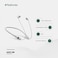 Green Lion Neck X Wireless Neckband, 20Hz-5KHz Frequency, 10mm Driver, 10m Range, 21Hrs Talk Time, 200mAh Battery, IPX3 Waterproof, Bluetooth V5.4, Type-C Charging, Silver
