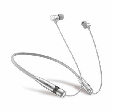 Green Lion Neck X Wireless Neckband, 20Hz-5KHz Frequency, 10mm Driver, 10m Range, 21Hrs Talk Time, 200mAh Battery, IPX3 Waterproof, Bluetooth V5.4, Type-C Charging, Silver

