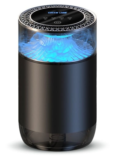 Green Lion Veloura Fragrance Diffuser, 800mAh Battery, 10W Rated Power, 15m&sup2; Coverage, 4 Spray Modes, Type-C Charging, 1.5 Hours Charging Time, Black