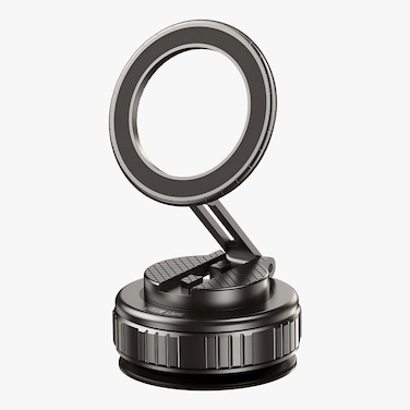 حامل الهاتف الممتص جريين لاين GX-35، مادة سبائك الزنك و ABS، دوران 360°، ضبط 3 محاور، قوة امتصاص 2 كجم، توافق مع MagSafe، تصميم قابل للطي، أسود
