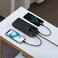 Green Lion Nairo 20000mAh Power Bank, 20000mAh Battery Capacity, 11200mAh Rated Capacity, 2 USB-A Ports, Digital Display, Slim Design - Black