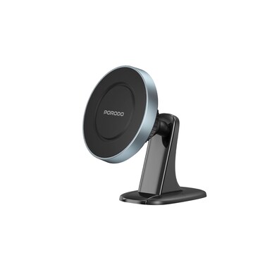 حامل الهاتف المغناطيسي بورتودو مع قاعدة مزدوجة، متوافق مع داش وفتحة التهوية، زاوية عرض قابلة للتعديل، قبضة مغناطيسية قوية، تركيب متعدد الأسطح، سهولة التثبيت، أسود
