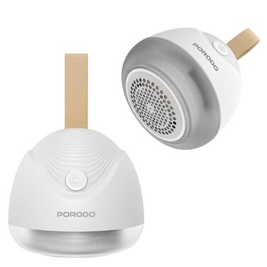 شفرات Fabric من Porodo Lifestyle، وقت عمل 1.5 ساعة، محرك 7200 دورة في الدقيقة، بطارية قابلة لإعادة الشحن 600mAh، تصميم 6 شفرات فعال، مزيل الوبر والكرات للأقمشة، الأثاث، السجاد – أبيض
