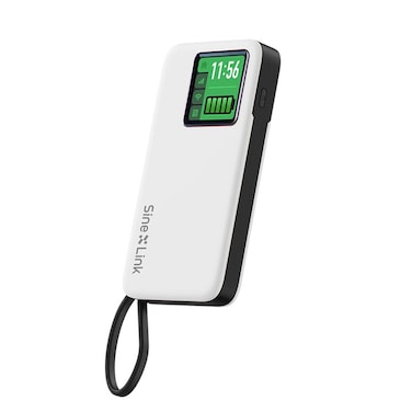 Porodo 4G LTE   WiFi 6 Pocket Router, 10000mAh Power Bank, Nano Sim Support, Secure Encryption, Fast &amp; Reliable Connectivity,300Mbps Download &amp; Upload Speed, TSA Approved &ndash; White