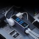 Powerology 300W Car Power Inverter, Universal Plug with Digital Display, PD 36W Type-C Output, 12V Input, 220V AC Output, Simultaneous Charging, Built-in Safeguards, Portable and Compact, Grey
