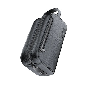 Green Lion Liora Finger Print Bag, 10 Fingerprint Capacity, PU Leather, Water Resistant, 120mAh Battery, 6 Months Standby, Type-C Charging, 1 Sec Unlock, LED Indicator, Black