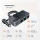 Porodo 120W Car Charger Hub, Triple-Port Lighter Socket, 35W PD &amp; 18W QC, Real-Time Voltage Display, Independent Power Switch, 95cm Cable Length, Aluminum Alloy, 120W Max Output - Black
