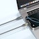 Levelo Luno USB-C to USB-C Cable with 60W Power Delivery, 1m Length, 480Mbps Data Transfer, Tangle-Free, LED Indicator &ndash;  Smokey Grey
