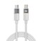 Levelo Luno USB-C to Lightning Cable with 30W Power Delivery, 1m Length, 480Mbps Data Transfer, Tangle-Free, LED Indicator &ndash; Lunar White
