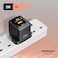 Porodo GaN 25W Dual-Port Wall Charger, USB-C &amp; USB-A Ports, Real-Time Power Display, 25W Power Delivery, Built-In Safeguards, Fast Charging, Compact &amp; Efficient, Black
