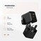 Porodo Gan Charger 35W A+C UK Gan with Digital Screen, Dual Port USB-C &amp; USB-A Outputs, Fast Charging, Compact Design, Built-In Safeguards, Black
