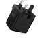 Porodo GaN Wall Charger with Single USB-A &amp; Dual USB-C Ports, 65W Power Delivery, Built-in Safeguards, Fast Charge Support, Multiple Device Charging, Digital Display - Black