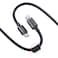 كابل بورودو USB-C إلى USB-C، شحن سريع PD 60W، نقل بيانات بسرعة 480Mbps، تصميم محبوك متين ومقاوم للتشابك، طول 1 متر، أداء عالي للشحن ومزامنة البيانات – أسود
