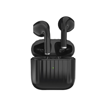 Green Lion Austin True Wireless Earbuds with Built-in Microphone, HiFi Sound, Dual-Mic, Touch Control, Voice Assistant, Type-C Charging, 3 Hours Playtime - Black