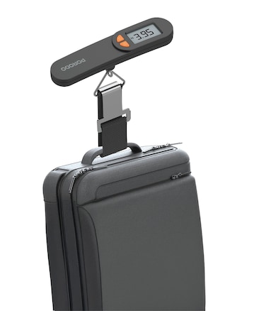 Porodo Lifestyle Accuscale High-Precision Luggage Scale with 50kg Max Load, 60 Seconds Auto Shut-Off, Tare Function, Multi-Unit Conversion, CR2032 Battery &ndash; Black

