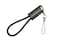 Porodo Keychain Zinc Nylon Cable with Zinc Housing, Nylon Braided for Enhanced Durability, C TO C Output, 20V/3A Max, 60W, 480Mbps Fast Data Transfer, Ideal for Charging &amp; Syncing, Black
