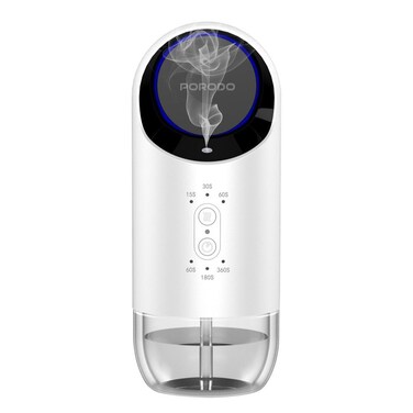 Porodo Lifestyle Wall Plug-In Essential Oil Diffuser, 120mL Capacity, Incense Burner / Bakhour, Adjustable Mist Timer, Refill Indicator Light, UK 3-Pin Plug, 200-250m&sup3; Area Coverage &ndash; White
