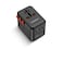 Porodo 65W USB Hub Universal Travel Adapter, 5Gbps Data Transfer, 4 Supported Plugs, 3 USB-C Ports, 1 USB-A Port, 65W GaN Charger, 10A Max Input, Black
