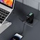 Porodo Nexora PD 65W 3-Ports Wall Charger with LCD Display, UK Plug, USB-C1/C2 Output 5V/3A to 20V/3.25A, PPS 45W, USB-A QC 30W, Max Output 65W, Charges Laptops, Black
