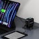 Porodo Nexora PD 65W 3-Ports Wall Charger with LCD Display, UK Plug, USB-C1/C2 Output 5V/3A to 20V/3.25A, PPS 45W, USB-A QC 30W, Max Output 65W, Charges Laptops, Black
