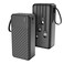Piano 30000mAh Power Bank, Built-in Phone Stand, 4 Integrated Cables, Portable Handle, Flashlight, Fast Charging, Universal Compatibility, Built-in Safety Feature, Black
