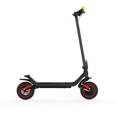 Porodo Lifestyle 500W Drif Foldable Electric Scooter, 30 km/h Max Speed, 28 km Max Distance, 10Ah Battery, LED Display, Impact-Resistant Wheels, Front &amp; Rear Suspension &ndash; Black
