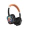 Porodo Yotowave Kids Wireless Headphone, 200mAh Bluetooth V5.4, 25H Playtime, 20H Talk Time, Safe Volume Limit, Soft &amp; Breathable Cushion, Type-C Charging, 2H Charging Time - Orange/Black
