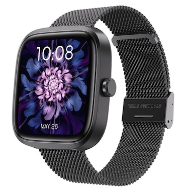 Porodo Smart Watch, 1.72" HD Screen, 230mAh Battery, 5 Days Working Time, 30 Days Standby, IP68 Water Resistance, Bluetooth V5.2, Heart Rate, Blood Pressure, Sleep, Stress, Female Health, GPS &ndash; Black
