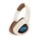 Porodo Soundtec CLAP ANC Wireless HeadPhone, Bluetooth V5.4, 500mAh Battery, ANC, 50H Playtime (ANC OFF), 12H Playtime (ANC ON), 40mm Driver, Hi-Res Audio, Type-C Charging, Beige
