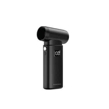 Porodo Lifestyle Powermax Turbo Blower Fan with 200W Power, 130,000 RPM Speed, and Detachable Nozzles &ndash; Black