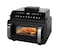 Porodo Flexi Cook Pro 10.5L Air Fryer, 2100W Countertop Indoor Grill, Pizza Oven &amp; Multi Cooker, 10-in-1 Digital Airfryer Oven with 10 Presets for Roasting and Baking &ndash; Black
