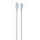 Porodo USB-C to Lightning 27W Fast Charging &amp; Data Cable, 1M Length, 480Mbps Data Transfer Speed, Pure Copper Core, Aluminium Alloy Connectors for Enhanced Durability &ndash; Silver
