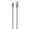 Porodo Type A to C 240W Fast Charging Data 1M Cable, 3A Current with E Mark Chipset, Durable Braided Cable, Optimal Charging, High-Speed Data Transfer, Tangle-Free Design - Gray
