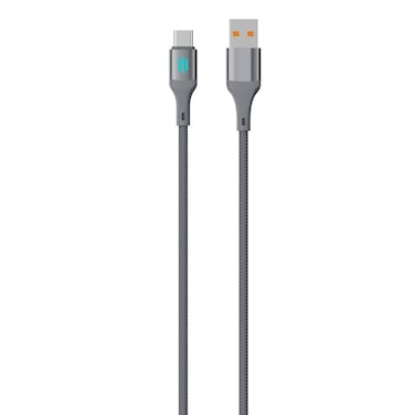 كابل شحن ونقل بيانات USB-A إلى USB-C من بورودو، شحن سريع PD 60 واط، تيار 3 أمبير، نواة نحاسية نقية، سبيكة الألومنيوم، طول 1 متر، سرعة نقل بيانات 480 ميجابت في الثانية، مقاوم للتشابك، رمادي
