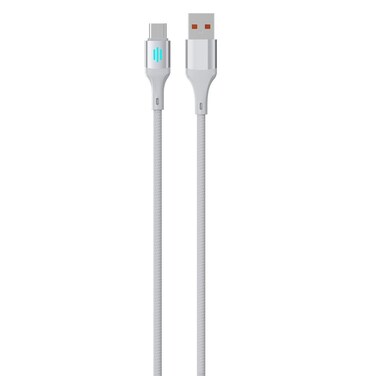 Porodo USB-A to USB-C Charging &amp; Data Cable, 60W PD Fast Charging, 3A Current, Pure Copper Core, Aluminum Alloy, 1 Meter, 480Mbps Data Transfer, Tangle-Free, Durable, Silver
