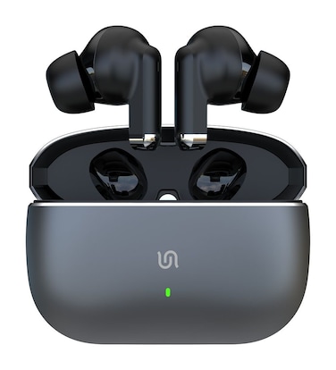 Porodo SOUNDTEC Jetpods Pro Earbuds Gen 4, True Wireless, TWS Half In-Ear Earbuds, Bluetooth V5.4, 25mAh Earbuds, 200mAh Case, 4.5H Music Playback, 3H Talk Time, Type-C Charging, Black
