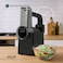 Green Lion Salad Maker with Anti-Slip Base, Slicing, Chopping, Shredding, Food-Grade Materials, USB-C Charging, 60 minutes Runtime, Easy to Clean &amp; Assemble, Safety Hand Guard &ndash; Black