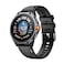 Powerology Alfa Smartwatch 1.43" AMOLED, BT, Zinc Alloy Frame, 100+ Workout Modes, Stress &amp; Sleep Monitoring, 480mAh Battery, 5ATM Waterproof, 5 Days Battery Life, Black Case &amp; Silicone Strap

