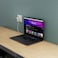 Powerology Halo Dual-Port GaN Charger with 80cm Retractable Type-C Cable, USB-A &amp; USB-C Ports, 70W Max Output, GaN Technology, Smart Power Display, 3-Device Charging &ndash; White