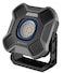مصباح العمل Powerology Brillite بسعة 3600mAh مع قاعدة دوارة 360°، إضاءة 2000 لومن، خطافات مزدوجة، قاعدة ترايبود، وضوء دافئ وبارد، شحن USB-C، حتى 20 ساعة وقت تشغيل – أسود
